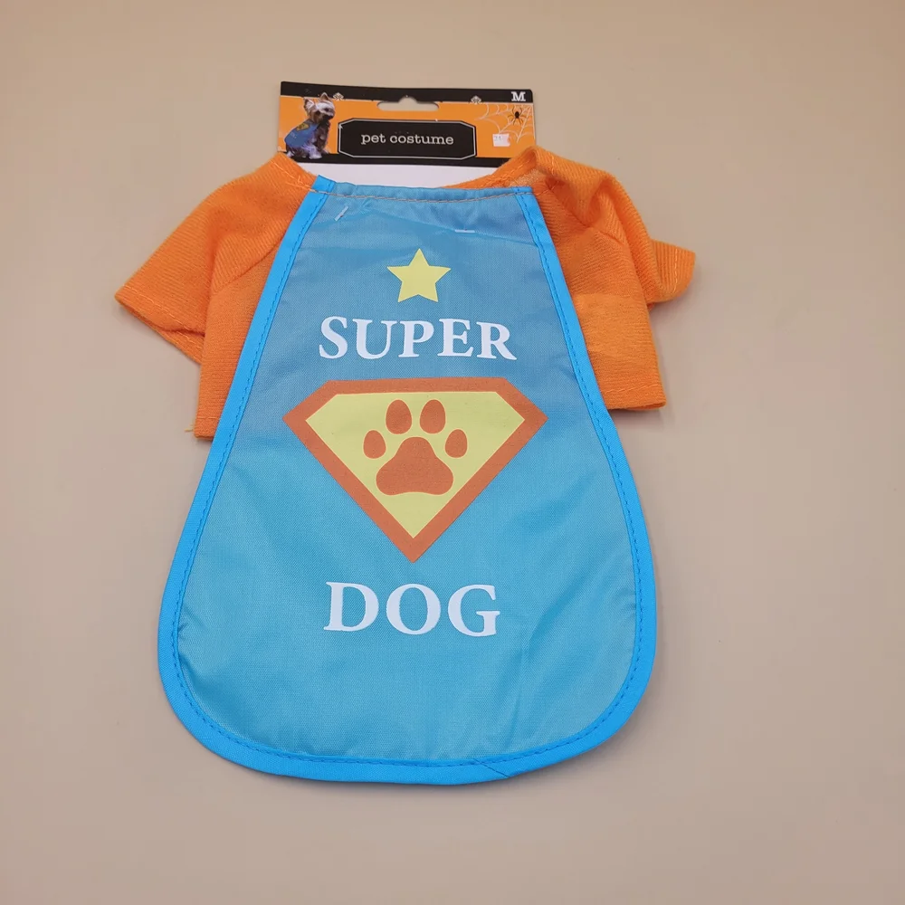 Pet dog  costume Super dog size Medium Halloween Dress up animal Cape Dog Party